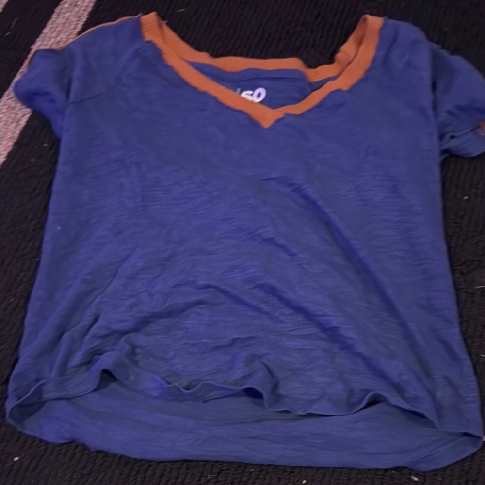 Blue and Orange Shirt
